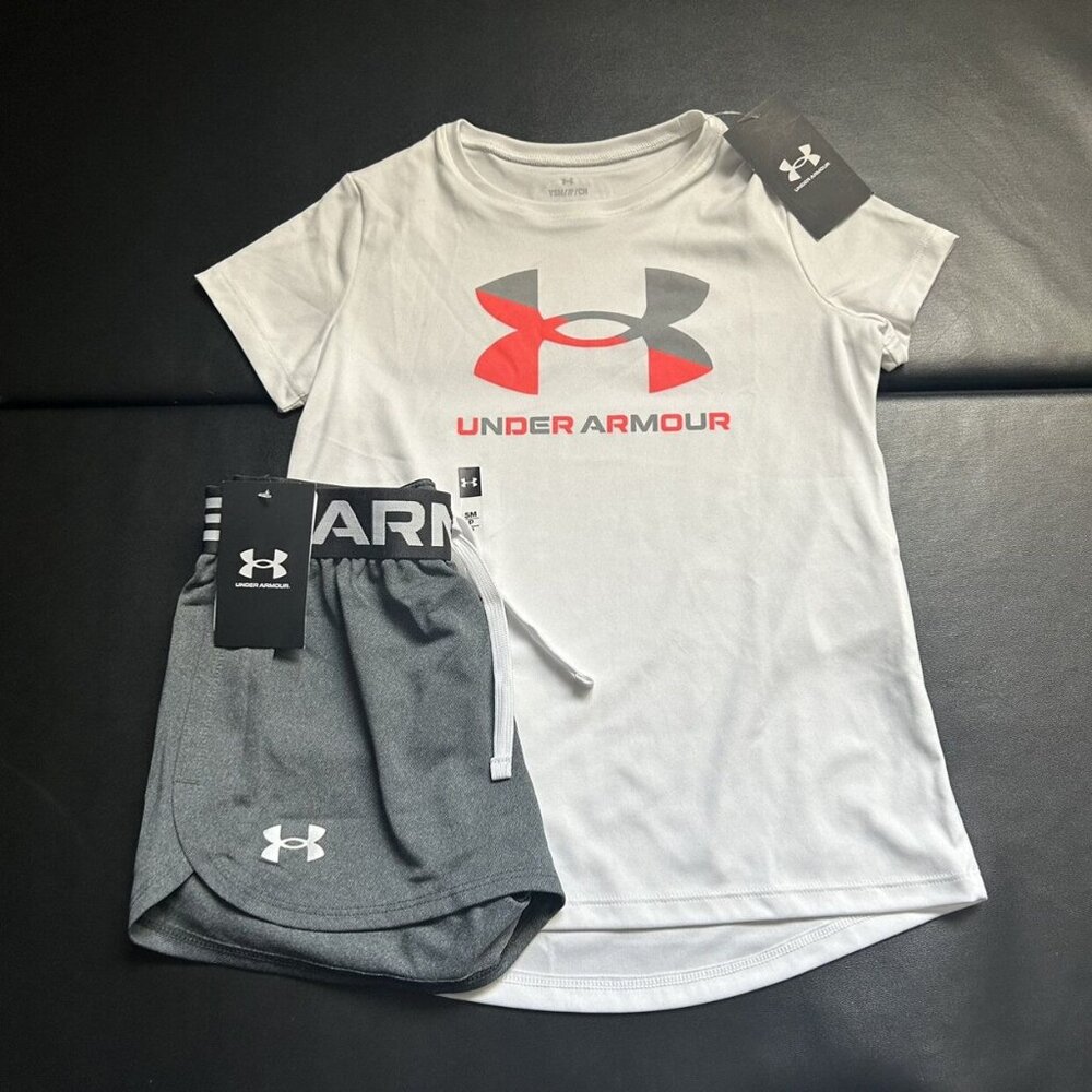NWT Under Armour Athletic Set Girls Youth Size Small